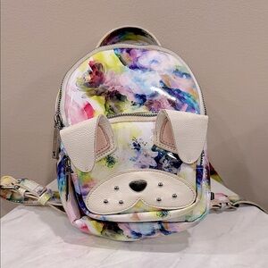 🔥Betsy Johnson Colorful Dog Face Mini Backpack🔥